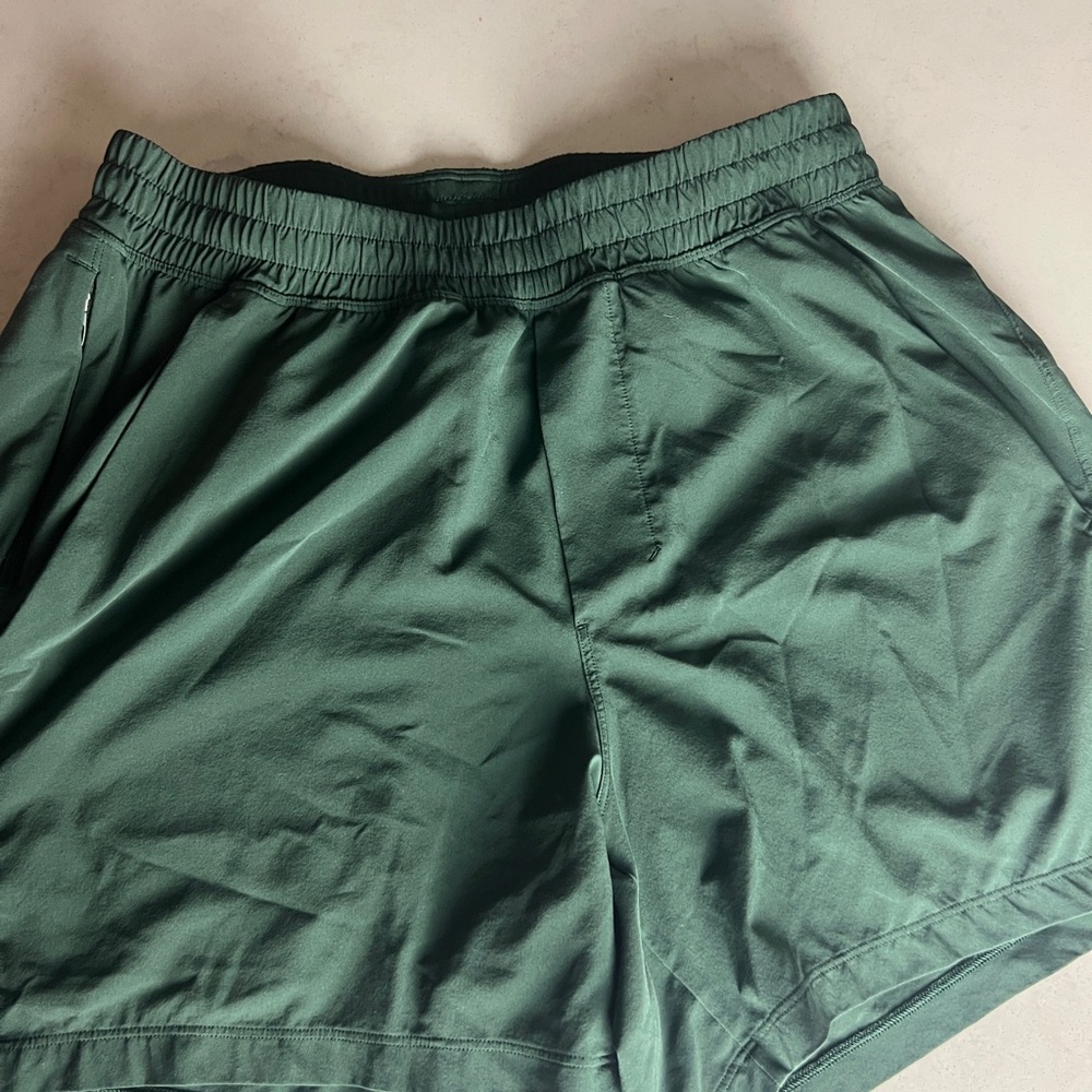 Lululemon Athletica Deep Green Athletic Shorts